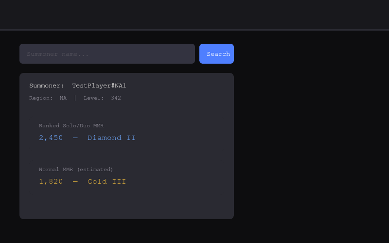 MMR Checker